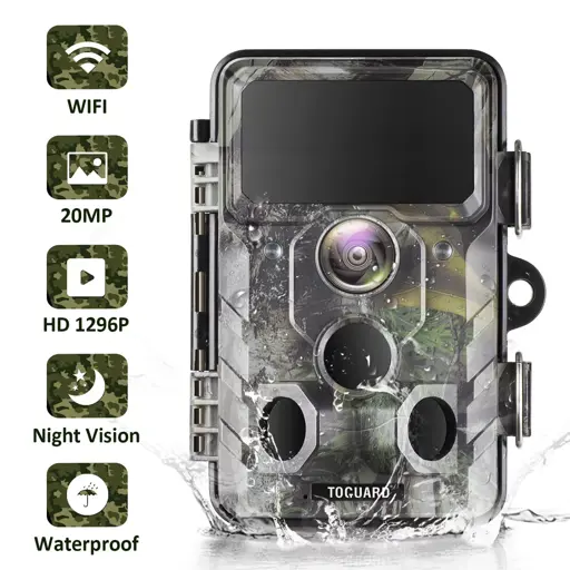 Toguard H85 Trail Camera WiFi Bluetooth 20MP 1296P Hunting Game Camera's Image Missing