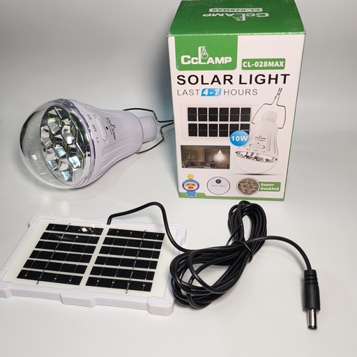 Rechargeable bulb with solar panel's Image Missing